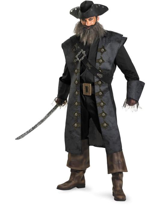 Костюм Чёрная Борода "Пираты Карибского моря" взрослый