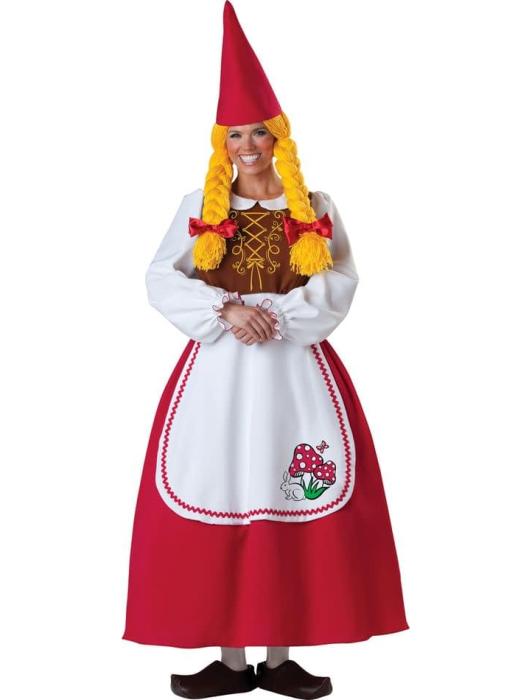 Костюм Мисс Садовый гном взрослый