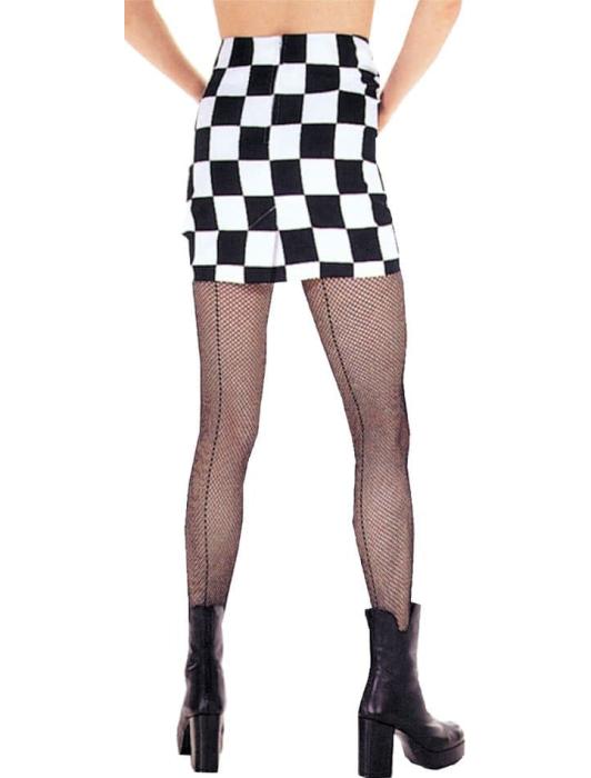 Чёрные колготки с полоской