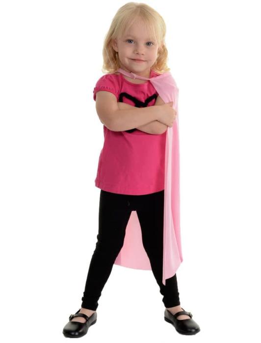 Накидка розовая 60 см детская