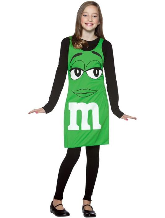 Платье М&M's зеленое