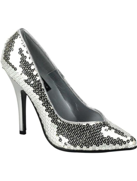 Серебристые туфли