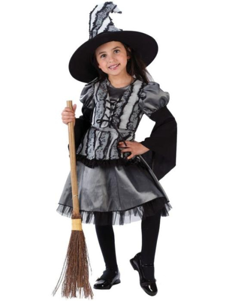 Карнавальный костюм ведьмы в сером