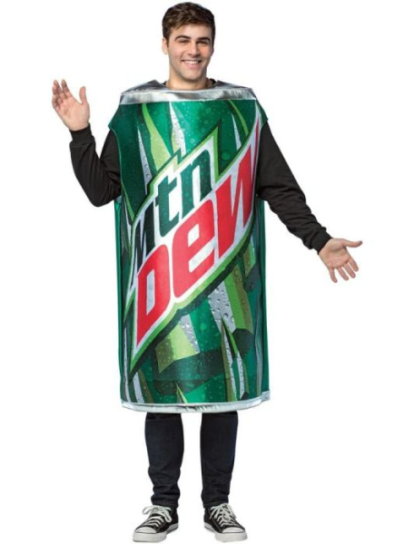 Карнавальный костюм Напиток MTN Dew взрослый