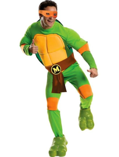 Роскошный костюм Микеланджело "Черепашки ниндзя" взрослый