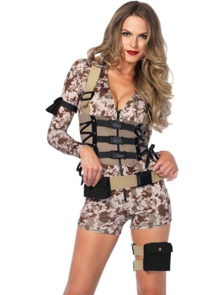 Карнавальный костюм Военная девушка взрослый