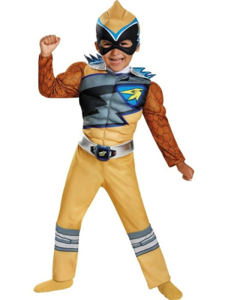 Карнавальный костюм Могучего Рейнджера золотой детский