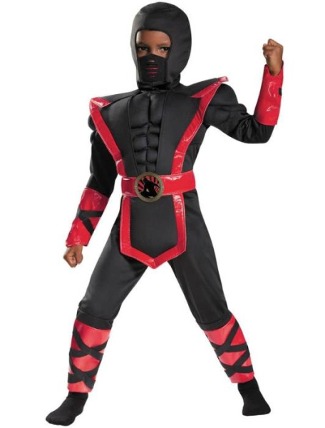 Карнавальный костюм ниндзя с мускулами детский