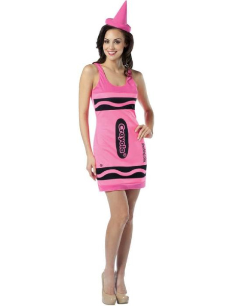 Карнавальный костюм Розовый неон карандаш Crayola женский