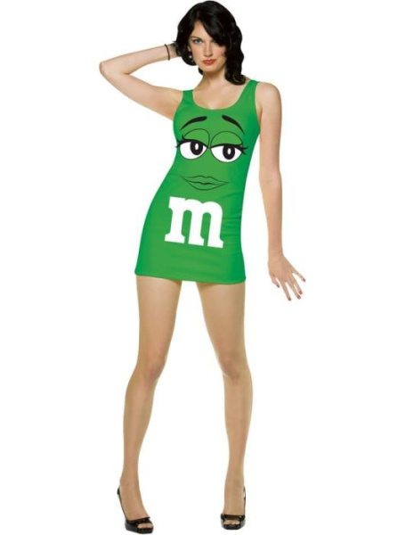 Костюм M&M взрослый зелёный