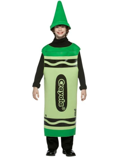Костюм зелёный карандаш Crayola