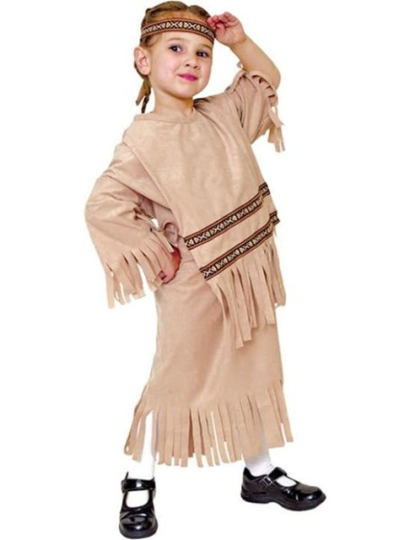 Карнавальный костюм девушки индейца детский