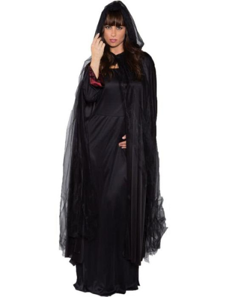 Плащ Чёрный призрак взрослый