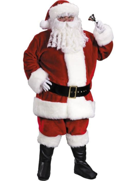Карнавальный плюш костюм Санта Клаус взрослый