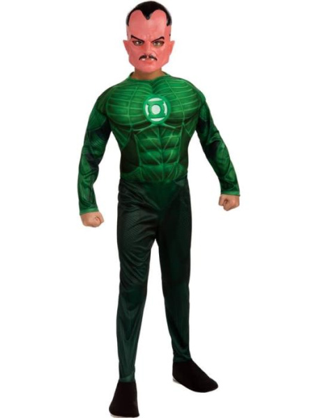 Костюм Синестро "Зелёный фонарь" с мускулами детский