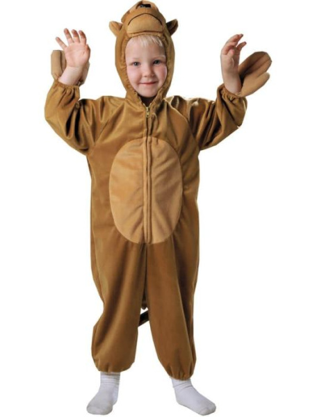 Карнавальный костюм плюшевой обезьянки для малышей