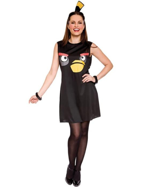 Костюм Angry Birds взрослый Чёрная птица