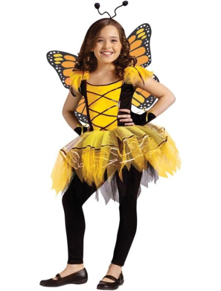 Карнавальный костюм желтой бабочки детский
