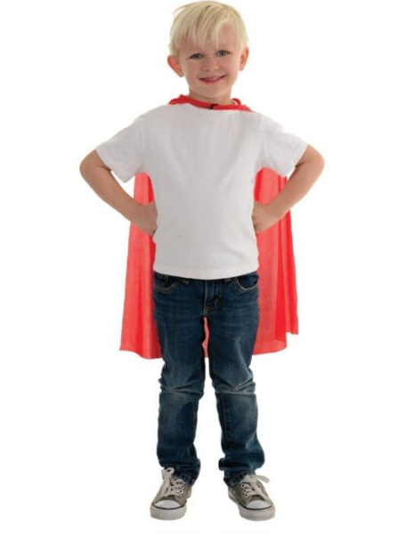 Накидка красная 60 см детская