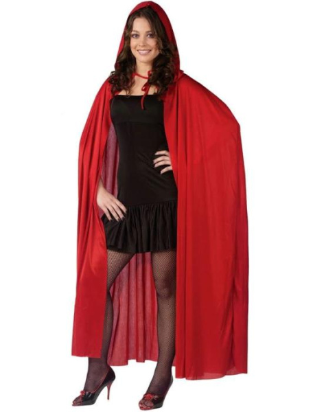 Красная накидка с капюшоном