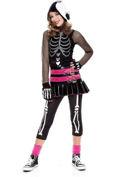 Карнавальный костюм озорного скелета детский