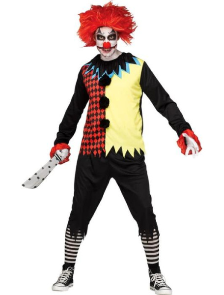 Карнавальный костюм Пугающий клоун взрослый