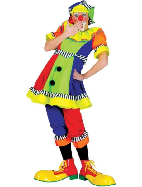 Карнавальный костюм Яркая клоунесса взрослый