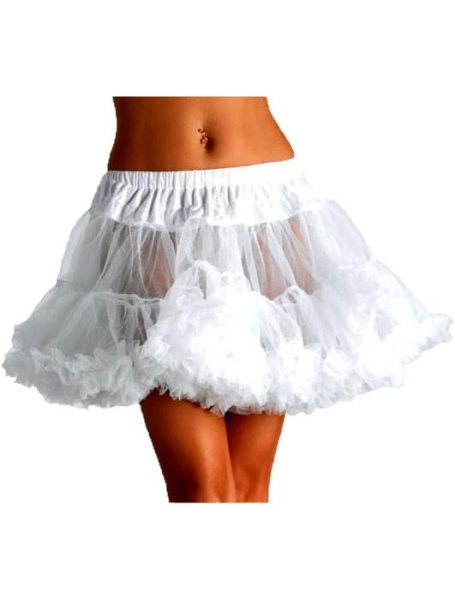 Чёрная нижняя юбка со слоями