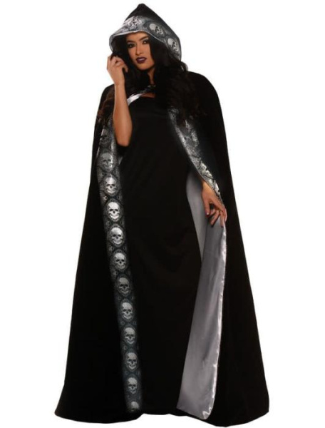 Бархатная накидка Череп