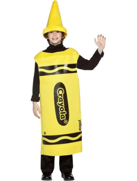 Карнавальный костюм карандаш CRAYOLA жёлтый подрастковый