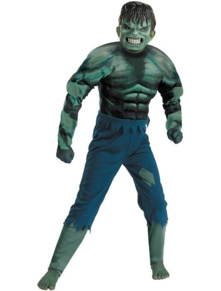 Карнавальный костюм Халка с мускулами детский