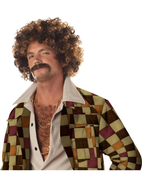 Парик и усы Диско