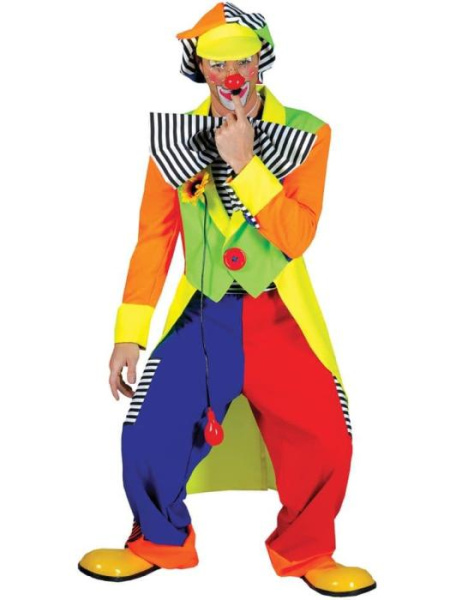 Карнавальный костюм разноцветного клоуна