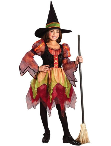 Карнавальный костюм сказочной колдуньи детский