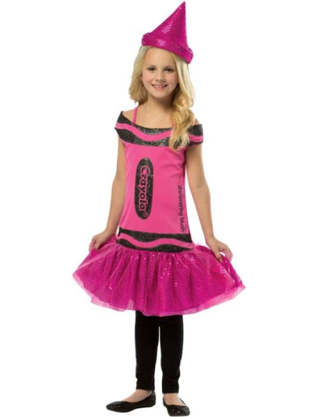 Карнавальный костюм розовый Карандаш Crayola детский