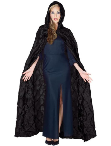 Черная накидка с капюшоном