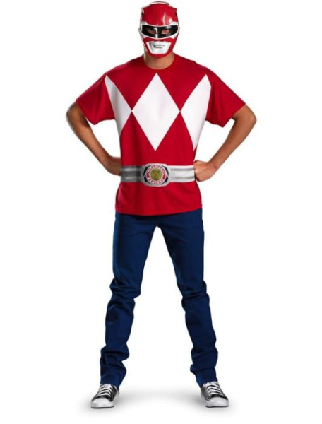 Карнавальный костюм красный Рэйнджер альтернативный