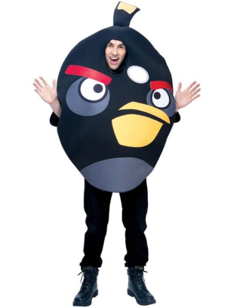 Костюм Angry Birds взрослый Чёрный
