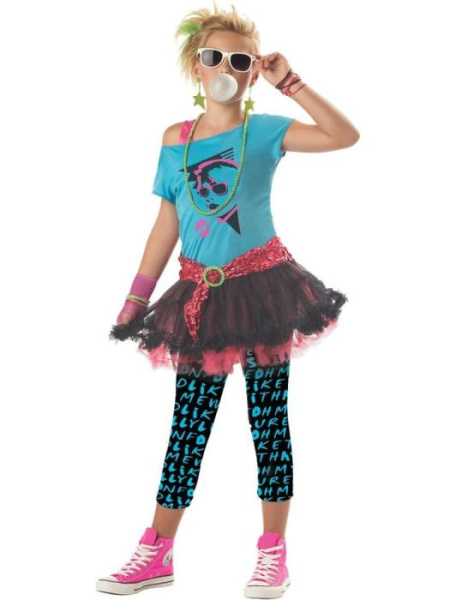 Карнавальный костюм Девушка 80-х детский