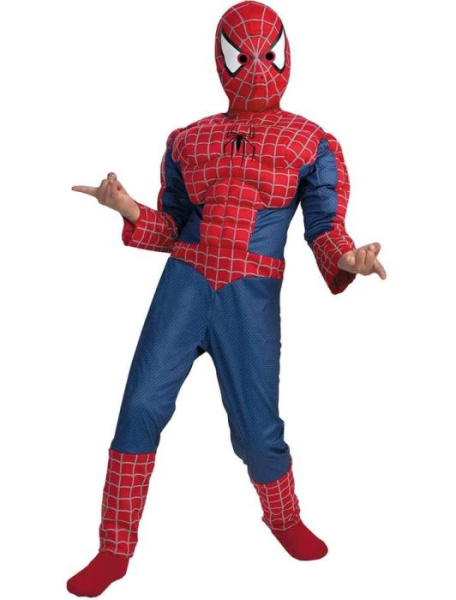 Карнавальный костюм супермэна с мускулами детский