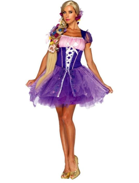 Карнавальный костюм Рапунцель взрослый