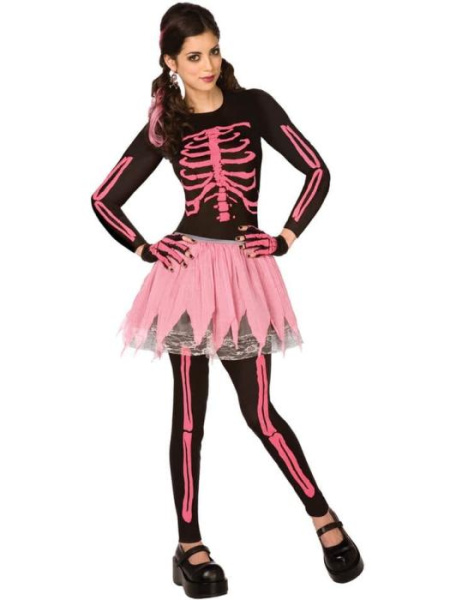 Карнавальный костюм Розового скелета взрослый
