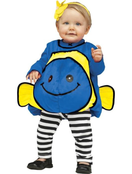 Карнавальный Костюм Синяя рыбка для малышей
