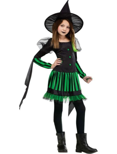 Карнавальный костюм злой ведьмы детский