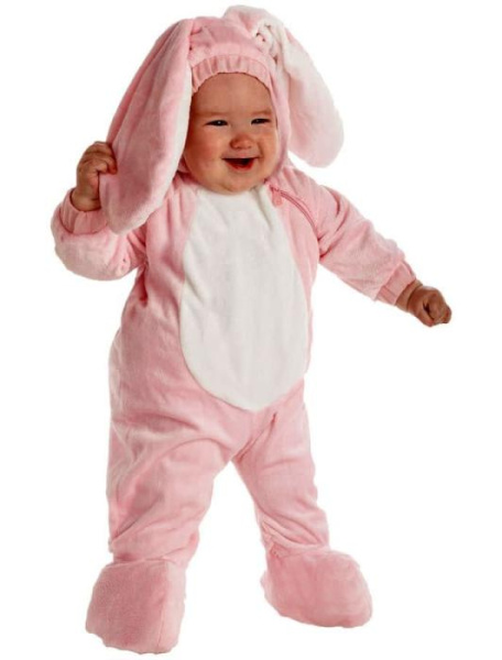 Карнавальный костюм кролика розового для малышей