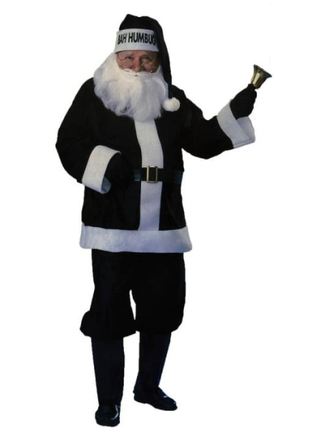 Карнавальный костюм Чёрный Санта Клаус взрослый
