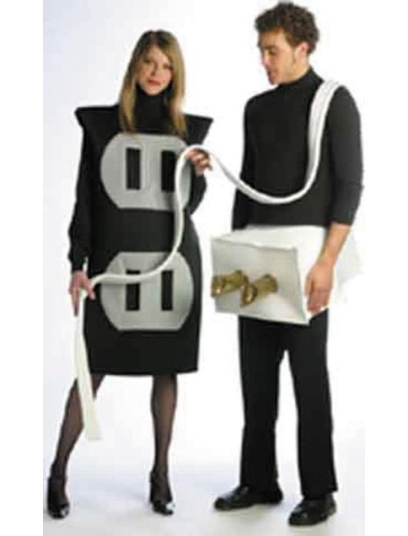 Костюм электрической вилки и розетки взрослый