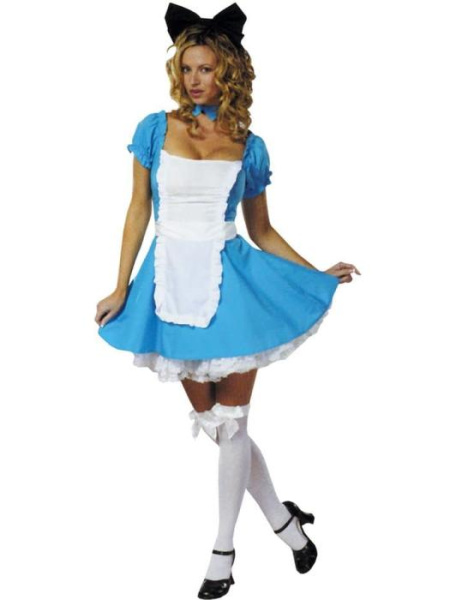Карнавальный костюм Мисс Алиса в стране чудес взрослый