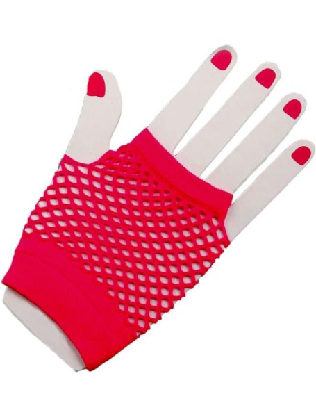 Перчатки 80-х неоновые