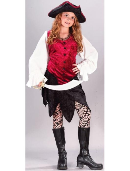 Карнавальный костюм леди пиратка детский